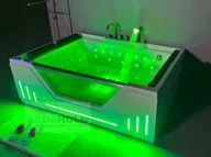 Wanny z hydromasażem - Wanna z hydromasażem Aquaholm PREMIUM LINE 007 170cm x 120cm x 59cm BLUETOOTH, PODGRZEWACZ WODY, WODOSPAD, USB, PILOT - miniaturka - grafika 1