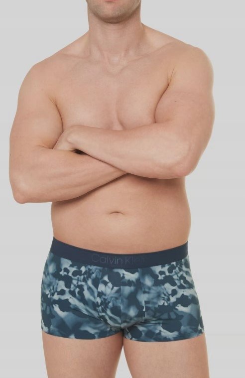 Calvin Klein Męskie Bokserki Zielone We Wzór Z Logo S 0Z8C4_A* Tia