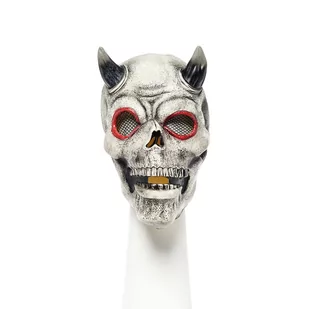 Amscan, Maska lateksowa Demon Skull - Dodatki do strojów karnawałowych - miniaturka - grafika 1