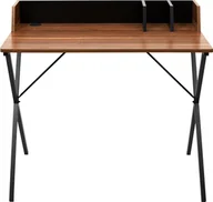 Biurka - Biurko Intesi Biurko Brico orzech/ czarne - miniaturka - grafika 1
