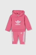 Dresy i komplety dla dziewczynek - adidas Originals dres niemowlęcy kolor różowy - miniaturka - grafika 1