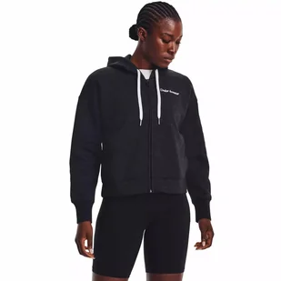 Bluza damska Under Armour Essential Script FZ - Bluzy sportowe damskie - miniaturka - grafika 1