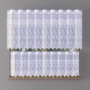 Zazdrostka żakardowa metrażowa Mansa wys. 50 cm biała 624832 50 cm - Firany - miniaturka - grafika 1