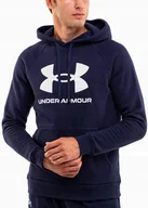 Bluzy męskie - Under Armour bluza męska sportowa z kapturem dresowa hoodie roz. XXL - miniaturka - grafika 1