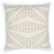 Poszewki na poduszki - Poszewka bawełnina akrylowa 50x50 Geometryczna lilia beżowa - miniaturka - grafika 1