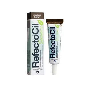 RefectoCil Sensitive Eyelash And Eyebrow Tint pielęgnacja rzęs 15 ml dla kobiet Medium Brown - Odżywki do rzęs i brwi - miniaturka - grafika 1
