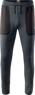 IQ Spodnie męskie Risan Black Melange / Black / Spicy Orange r. XXL - Spodnie sportowe męskie - miniaturka - grafika 1