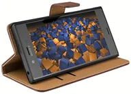 Etui i futerały do telefonów - mumbi pokrowiec Bookstyle Case kompatybilny z Sony Xperia XZ/XZs etui na telefon komórkowy Case Wallet, brązowy - miniaturka - grafika 1