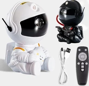 OEM LAMPKA / PROJEKTOR LED ASTRONAUTA HR-F3, WHITE / BIAŁY - Projektory dla dzieci - miniaturka - grafika 1