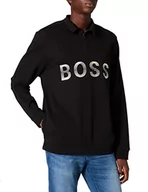 Bluzy męskie - BOSS Bluza męska Sakul_za, czarny1, L - miniaturka - grafika 1