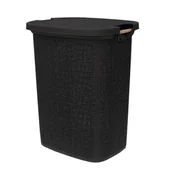 Kosze na bieliznę - Brudniak Tonga 60 l czarny - miniaturka - grafika 1