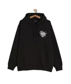 Bluzy męskie - Bluza Męska VANS Scratched Records Pullover Black VN000PA9BLK1 M - miniaturka - grafika 1