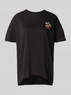 T-shirt o kroju oversized z czystej bawełny model ‘RIE LIFE’ - Koszulki i topy damskie - miniaturka - grafika 1
