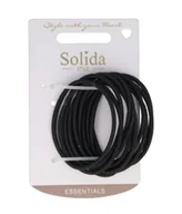 Ozdoby do włosów - Solida Haargummi schwarz, 5 cm, 12 Stk. Gumka do włosów 12 szt. - miniaturka - grafika 1