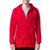 Bluzy męskie - Hanes Bluza męska z kapturem, Głęboka Czerwień, S - miniaturka - grafika 1