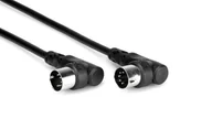 Kable - HOSA MID-305RR Kabel MIDI kątowy 1.5m, czarny - miniaturka - grafika 1