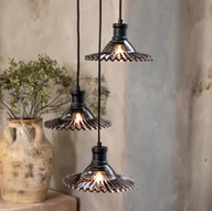 Lampy sufitowe - Markslöjd Lampa wisząca Novia, czarna, przydymione szkło, 3-punktowa, Ø 22 cm - miniaturka - grafika 1