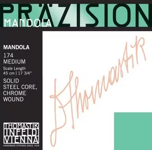 Thomastik Einzelsaite D 172weich (1 Paar) poliertes Chromstahlband, flatwound für Mandola Präzision Satz 174weich 660287 - Instrumenty smyczkowe - miniaturka - grafika 1