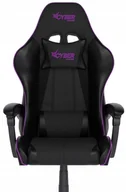 Fotele gamingowe - FOTEL GAMINGOWY CYBER CHAIRS SELECT PURPLE - CZARNY - BIUROWY - miniaturka - grafika 1