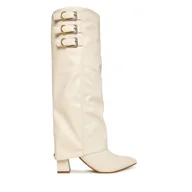 Kozaki damskie - Kozaki Guess FLFGAR ELE11 Écru - miniaturka - grafika 1