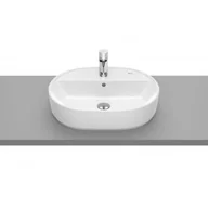 Umywalki - Roca A3270Y0S00 GAP Umywalka nablatowa owalna 55x40 cm z otworem na bateri$76 z przelewem Supraglaze$77 - miniaturka - grafika 1
