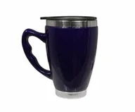 Kubki termiczne - Ceramiczny kubek termiczny 350 ml CERIO (granatowy) - miniaturka - grafika 1