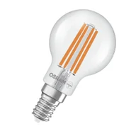 Żarówki LED - Żarówka LED OSRAM Energy Class w klasycznym kształcie miniball, 2,2 W / 470 lm, EEK A, ciepłe białe światło (2700 K), CRI 80, wykonana z przezroczystego szkła bezołowiowego, trzonek E14, IP20, średnica 45 mm. - miniaturka - grafika 1
