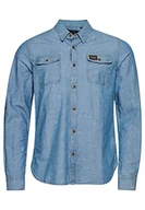 Bluzy męskie - Superdry Vintage Chambray Trailsman Bluza męska, Worn Wash Indygo, 3XL - miniaturka - grafika 1