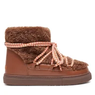 Buty dla dziewczynek - Śniegowce Inuikii Curly 65202-019 Brązowy - miniaturka - grafika 1