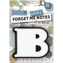 IF Forget me sticky notes kart samoprzylepne litera B - Zakładki do książek - miniaturka - grafika 1
