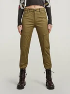 Spodnie damskie - G-Star Bojówki w kolorze khaki - miniaturka - grafika 1
