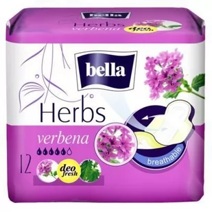Bella PODPASKI HERBS WZBOGACONE WERBENĄ 12 SZT. - Podpaski - miniaturka - grafika 1