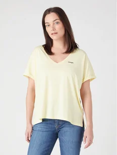 Wrangler T-Shirt W7XKEVX6Z 112328929 Żółty Regular Fit - Koszulki i topy damskie - miniaturka - grafika 1