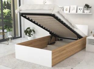 Łóżko 90x200 stelaż metalowy materac Panama MM - Łóżka - miniaturka - grafika 1