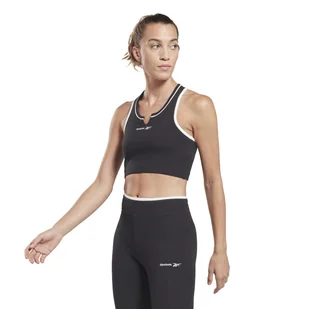 Damski Stanik sportowy REEBOK RIE BRALETTE HT8055 – Czarny - Biustonosze - miniaturka - grafika 1