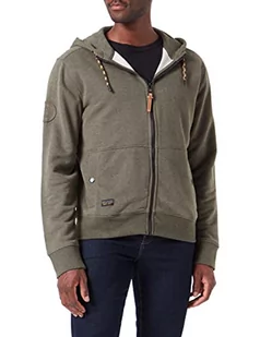 camel active Męska kurtka z dzianiny 409401/8W11, Olive Brown, L - Kurtki męskie - miniaturka - grafika 1
