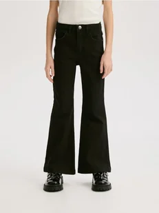 Reserved - Jeansy flare high waist - czarny - Spodnie i spodenki dla dziewczynek - miniaturka - grafika 1