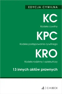 Kodeks cywilny. Kodeks postępowania cywilnego. Kodeks rodzinny i opiekuńczy. 13 innych aktów prawnych wyd. 50 - Opracowanie zbiorowe - Prawo Kodeks cywilny. Kodeks postępowania cywilnego. Kodeks rodzinny i opiekuńczy. 13 innych aktów prawnych wyd. 50 - Opracowanie zbiorowe - Prawo - miniaturka - grafika 1