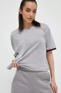 Koszulki sportowe damskie - Tommy Hilfiger t-shirt damski kolor szary - grafika 1