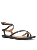 Sandały damskie - Gino Rossi Sandały CUPRA-222315 Czarny - miniaturka - grafika 1