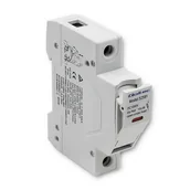 Klawisze i ramki - Qoltec Podstawa Bezpiecznikowa Z Diodą + Bezpiecznik Dc 1P|1000V |20A |10X38 |Solar - miniaturka - grafika 1