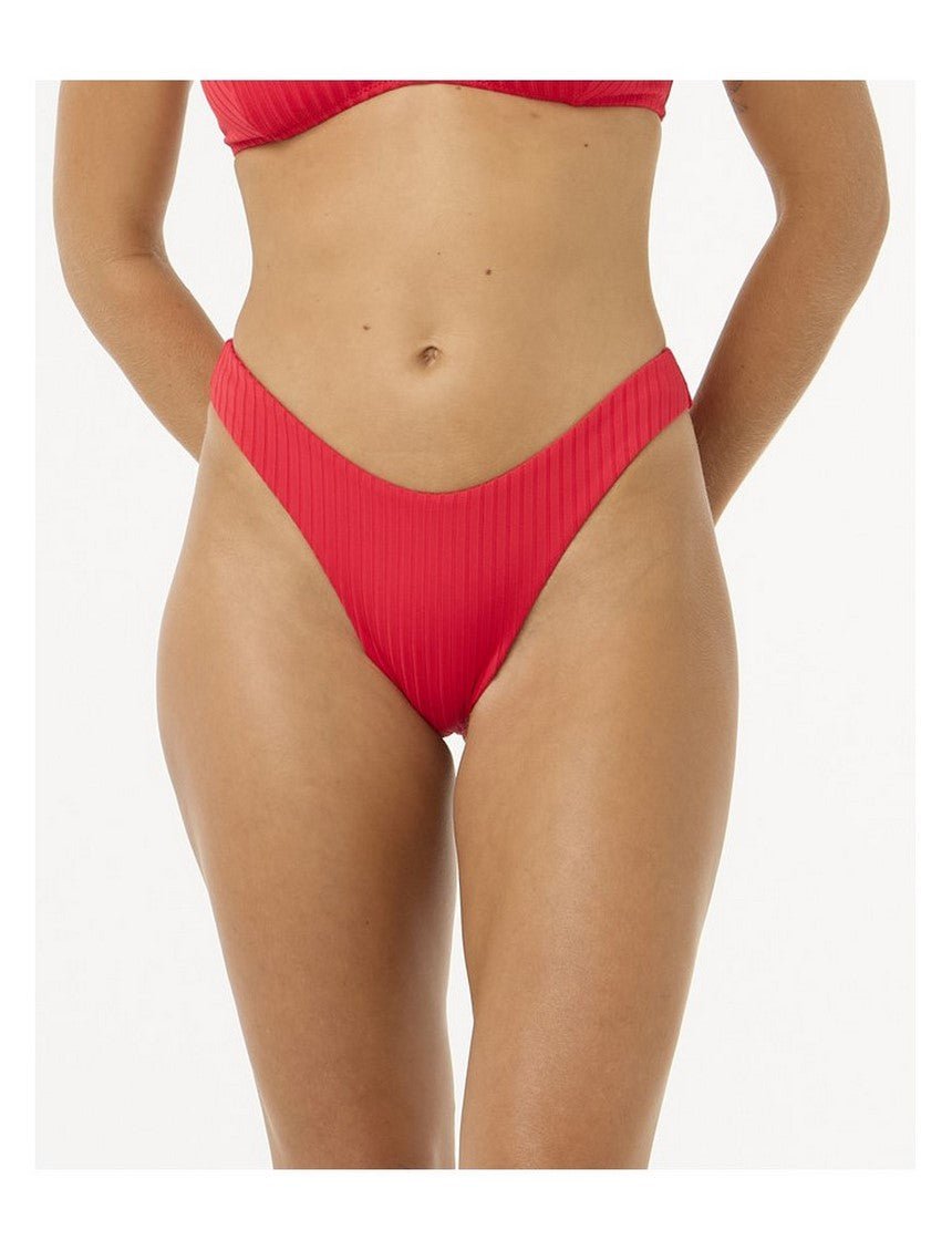 Majtki kąpielowe RIP CURL Premium Surf Hi Leg Skimpy czerwone L