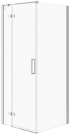 Kabiny prysznicowe - Cersanit Kabina PRYSZNICOWA NAROŻNA CITY 80X80X195 LEWA SZKŁO TRANSPARENTNE - miniaturka - grafika 1