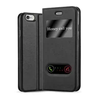 Etui i futerały do telefonów - Etui ochronne Cadorabo do Apple iPhone 6 PLUS / 6S PLUS w kolorze czarnym etui na telefon komórkowy etui typu book cover case - miniaturka - grafika 1