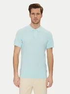Koszulki męskie - Blend Polo 20718361 Zielony Regular Fit - miniaturka - grafika 1