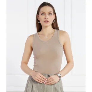Calvin Klein Top | Slim Fit - Koszulki i topy damskie - miniaturka - grafika 1