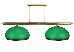Lampa bilardowa z mosiadzu zielone klosze - Lampy sufitowe - miniaturka - grafika 1