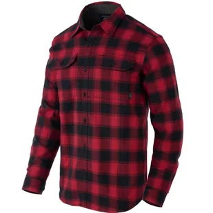 Koszula helikon greyman shirt - coral crimson checkered - Koszule męskie - miniaturka - grafika 1