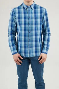 Koszula Męska Wrangler Ls 1 Pkt Shirt Directoire Blue W5M24Mxkl-L - Koszule męskie - miniaturka - grafika 1