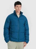 Kurtki męskie - 4F Kurtka puchowa z wypełnieniem syntetycznym męska - granatowa XL - miniaturka - grafika 1